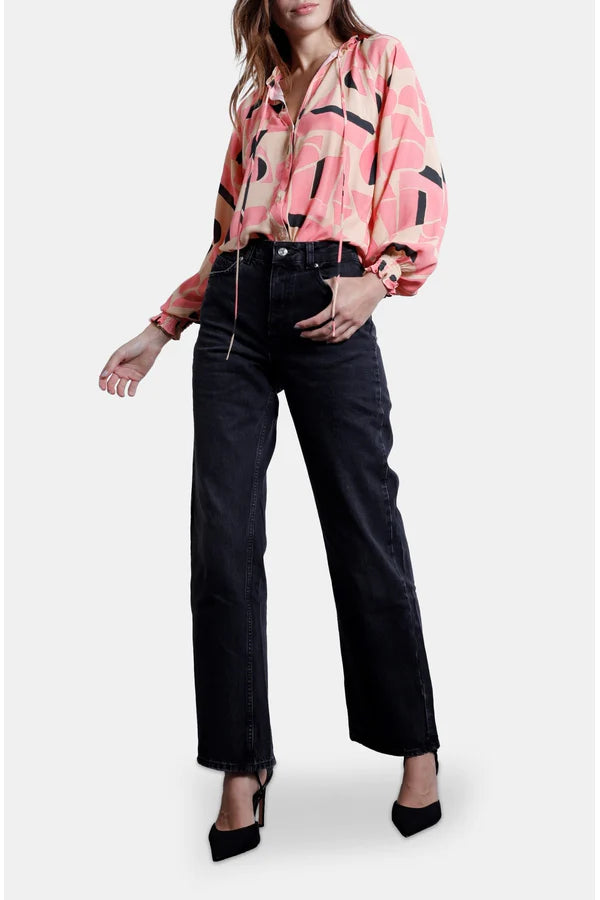 Pao Print Top