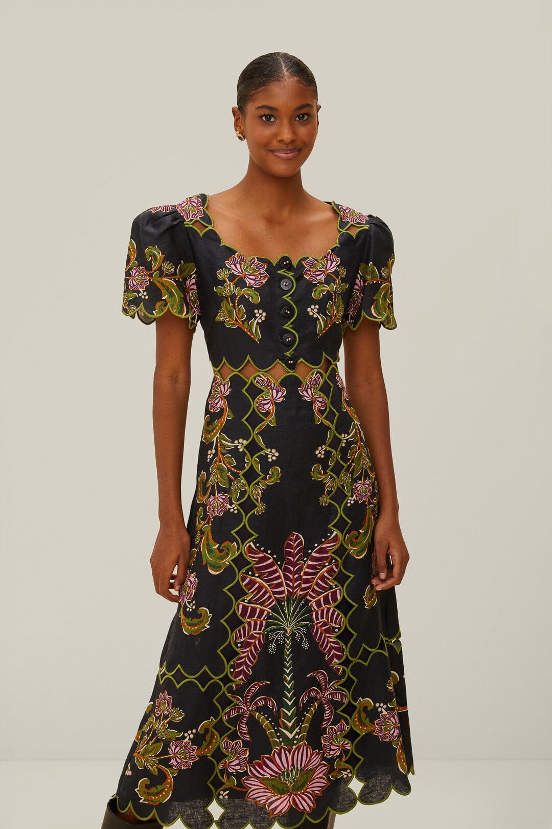 Ravenala Black Short Sleeve Maxi Dress – Hemline The Woodlands Ravenala Black Short Sleeve Maxi Dress – Hemline The Woodlands