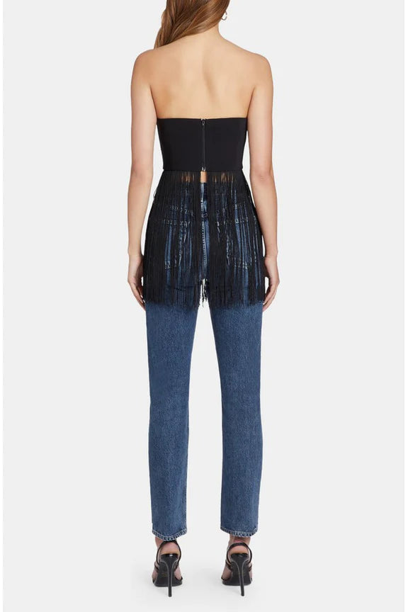 Strapless Puzzle Top in Fringe