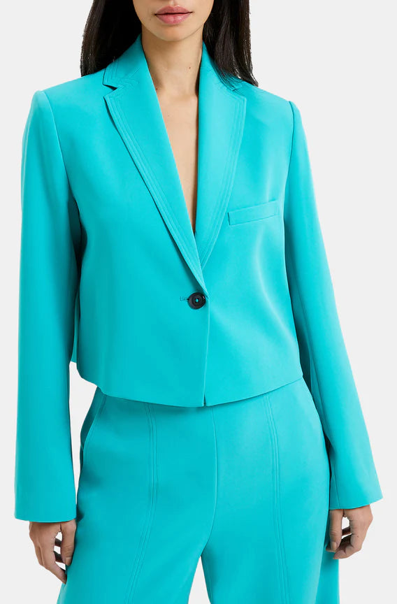 Echo Crepe Cropped Blazer