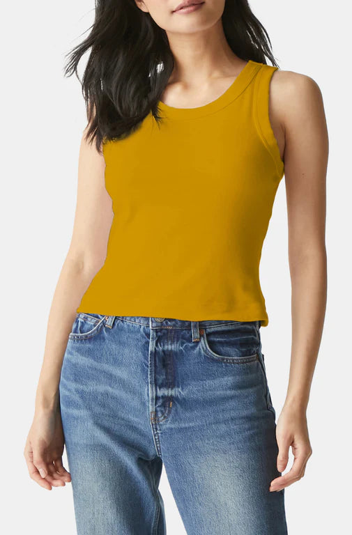 Mina Wide Binding Crop Tank