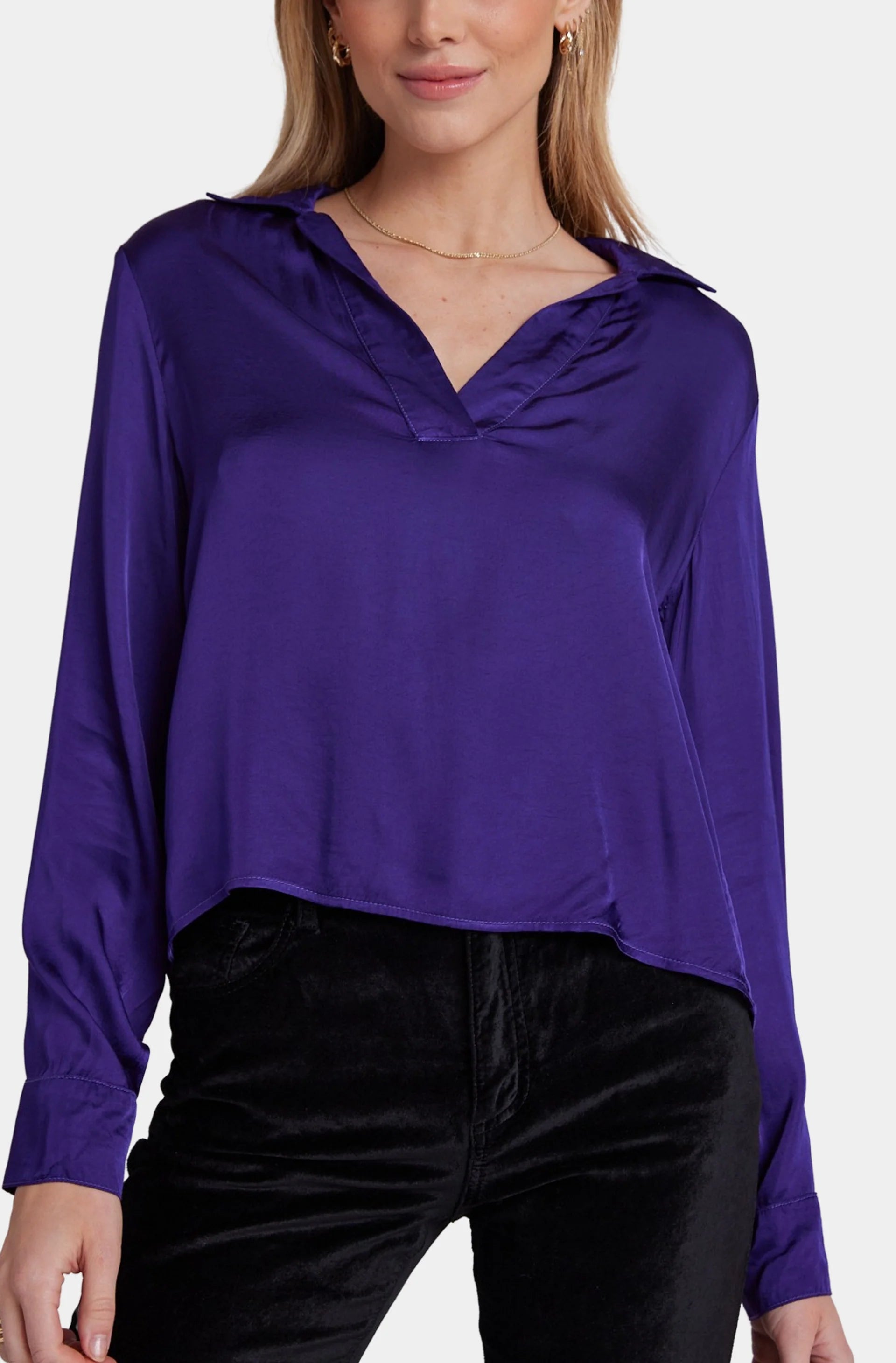 Wide Placket Pullover