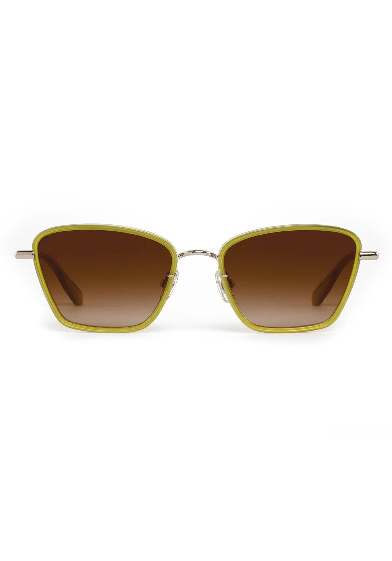 Bella Silver + Chartreuse Sunglass