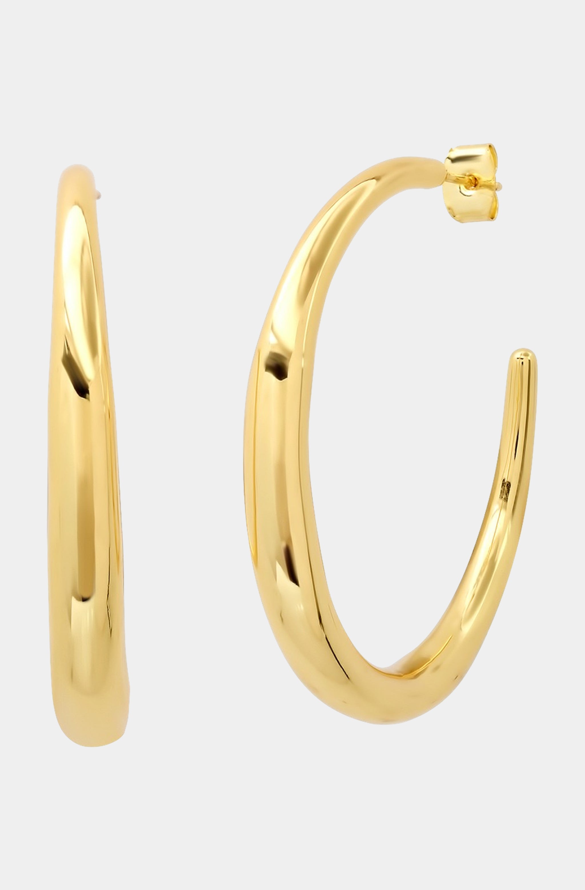 Thin to Thick Gold Hoops