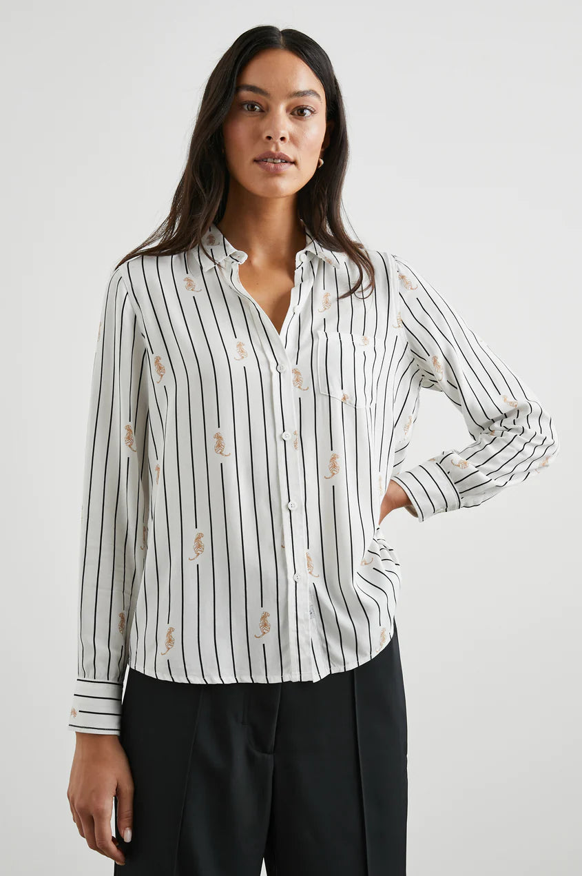 Kathryn Striped Tigers Top