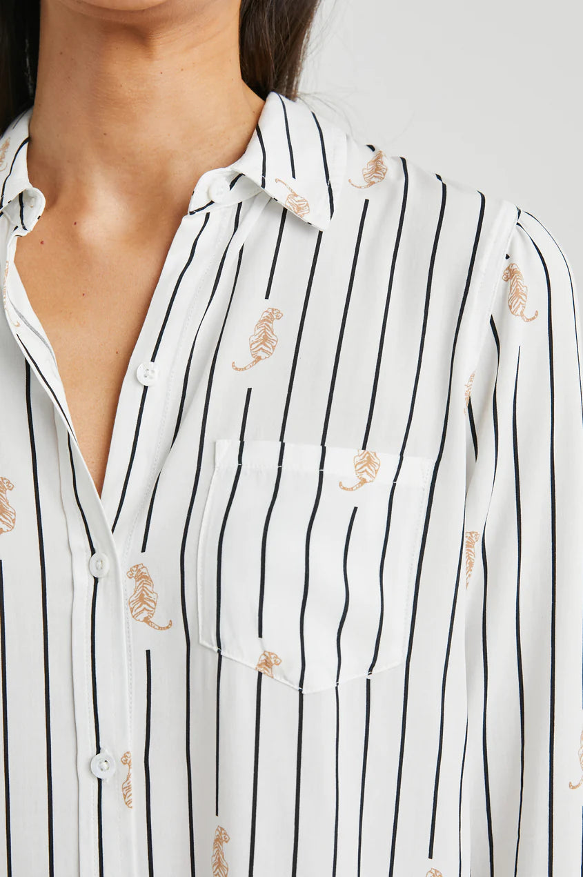 Kathryn Striped Tigers Top