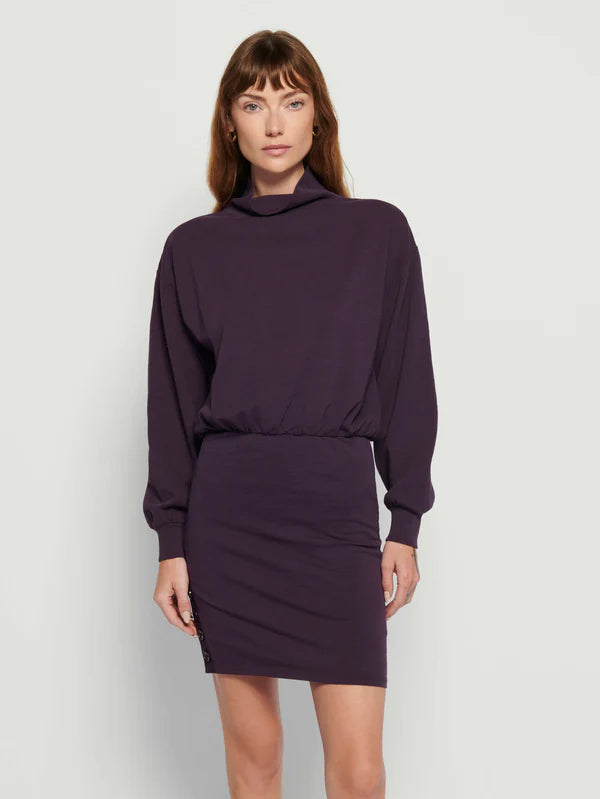 Lisa Mock Neck Mini Dress