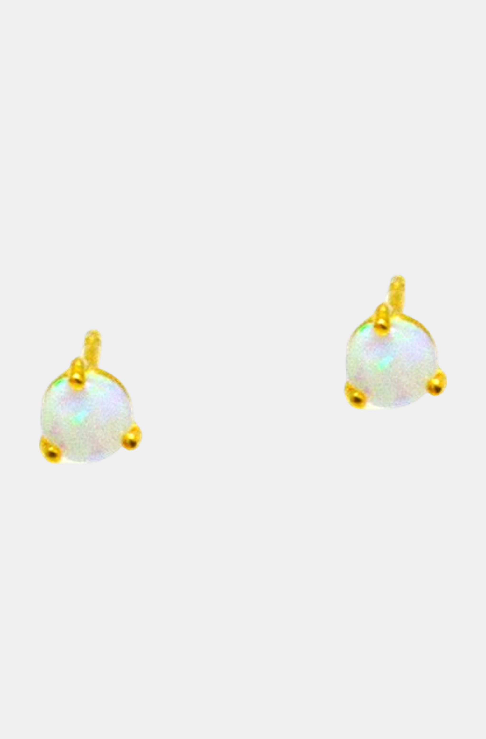 Sterling Silver Opal Studs