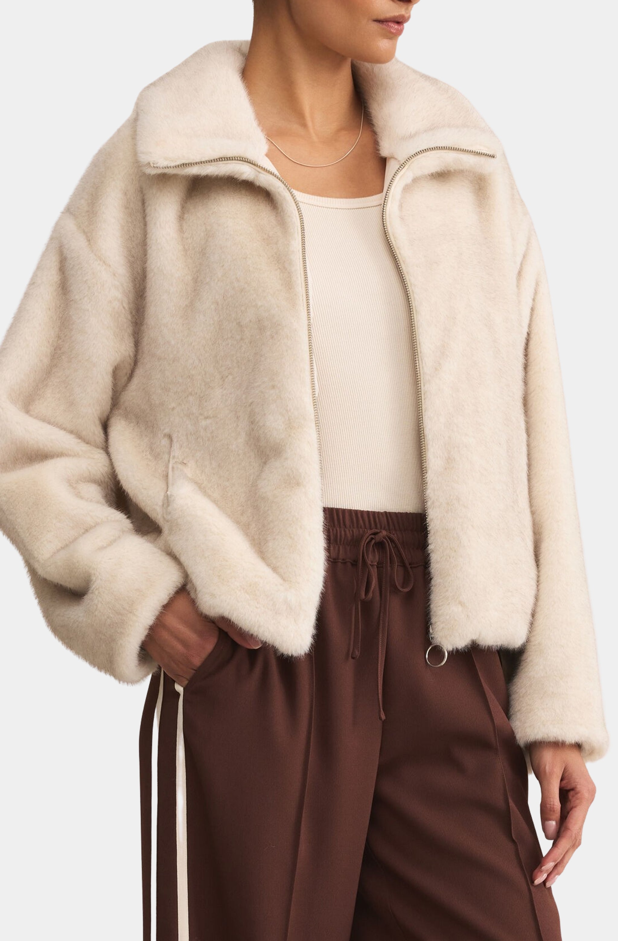 Amethyst Faux Fur Jacket