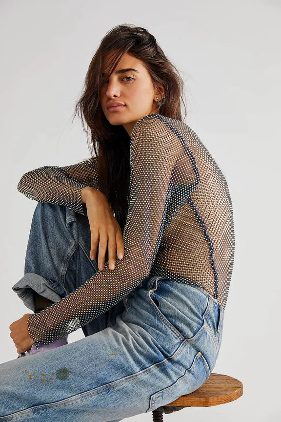 Low Back Filter Finish Long Sleeve Top