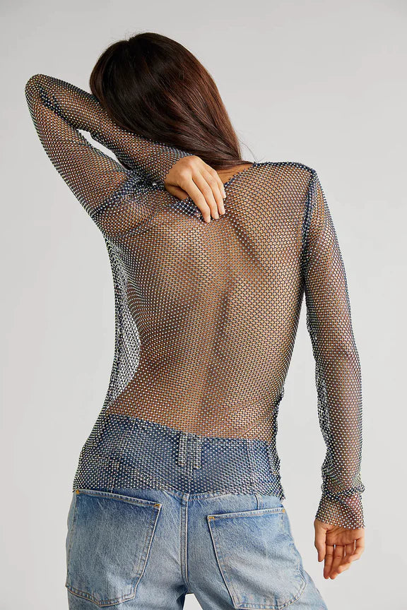 Low Back Filter Finish Long Sleeve Top