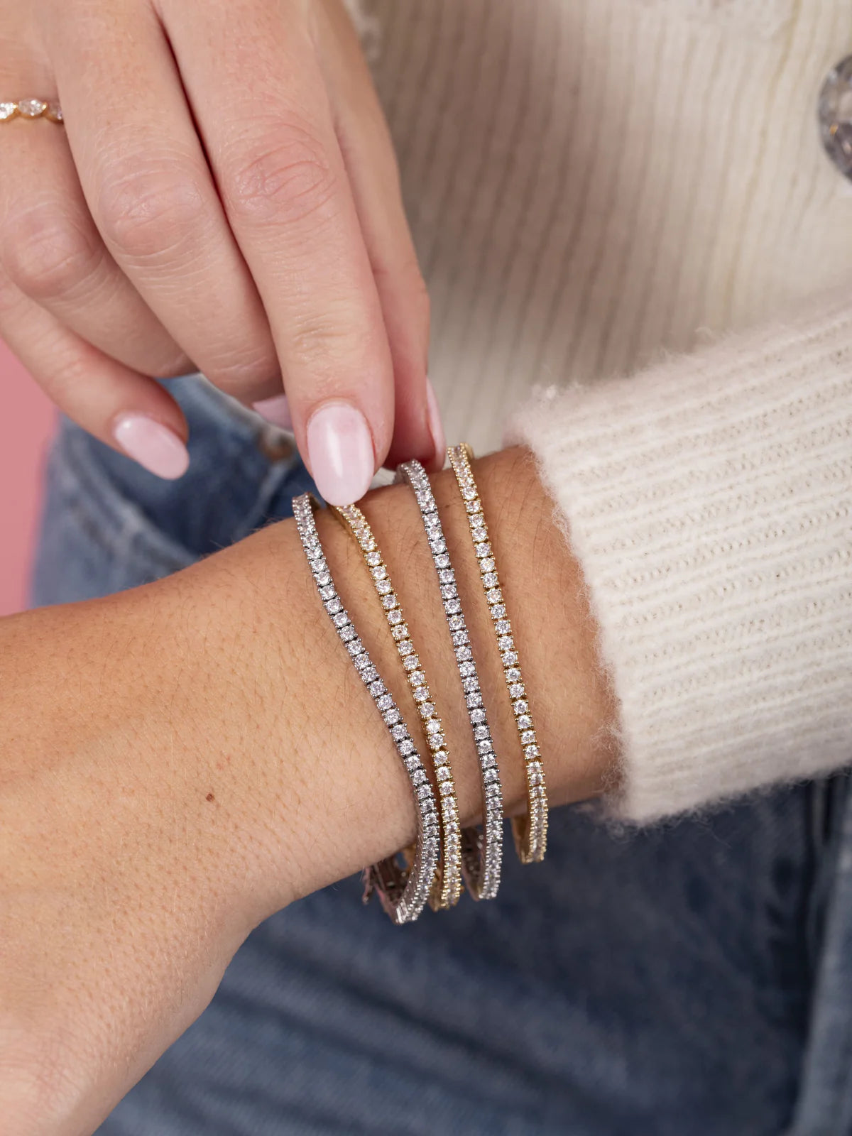 CZ Tennis Bracelet Medium