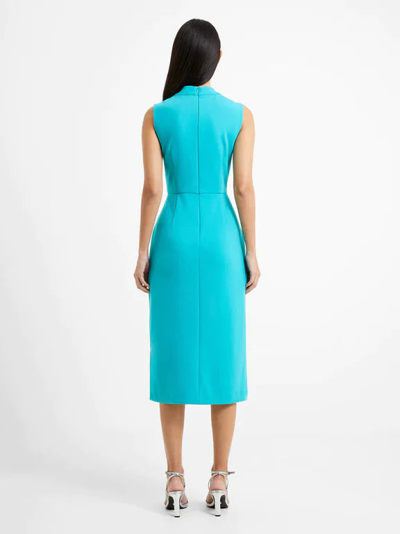 Echo Crepe Mock Neck Dress
