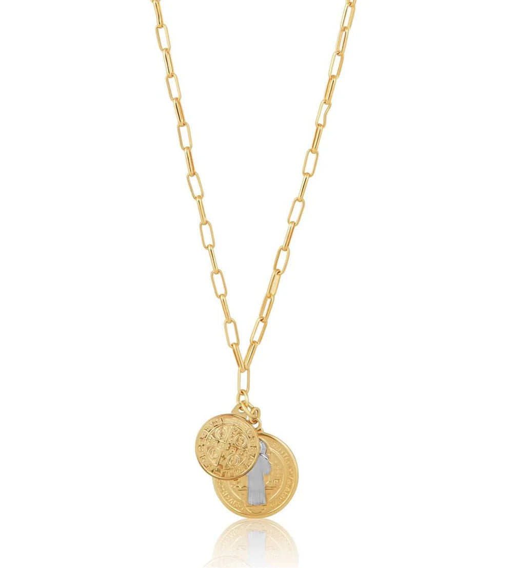 St II - St Benedict Coin Necklace