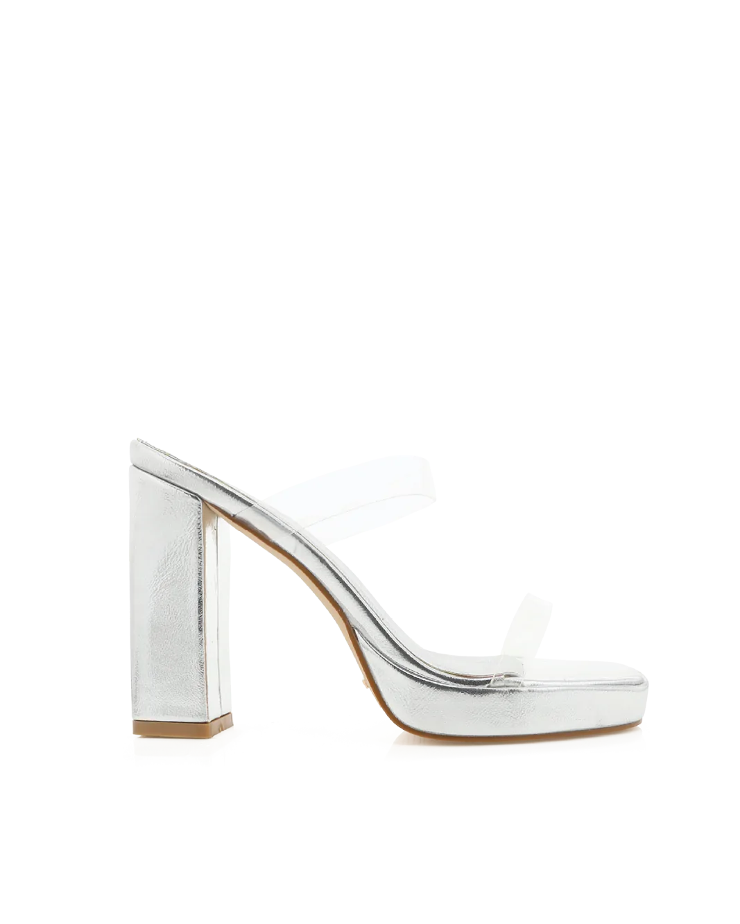 Tamira Silver Clear Heel
