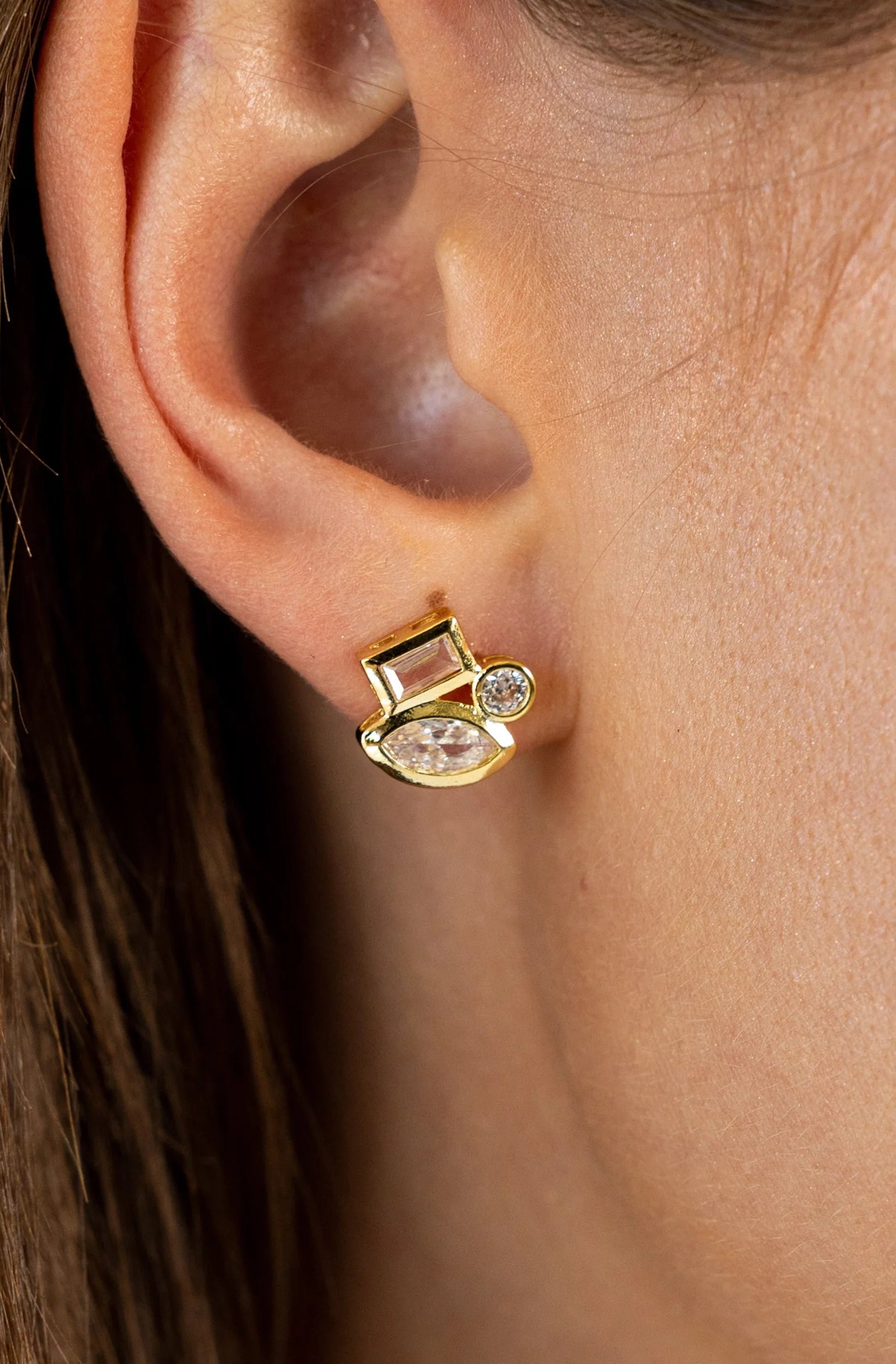 Amber Studs