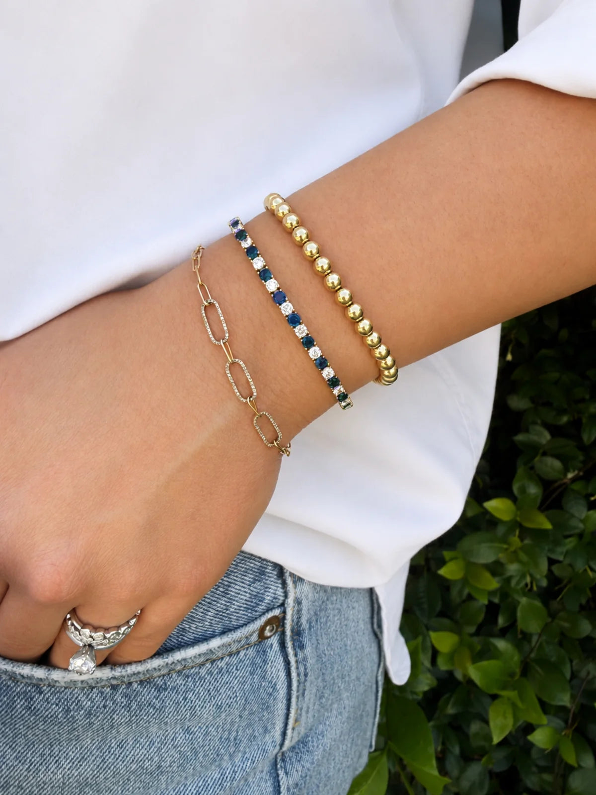 Dee Alternating Tennis Bracelet