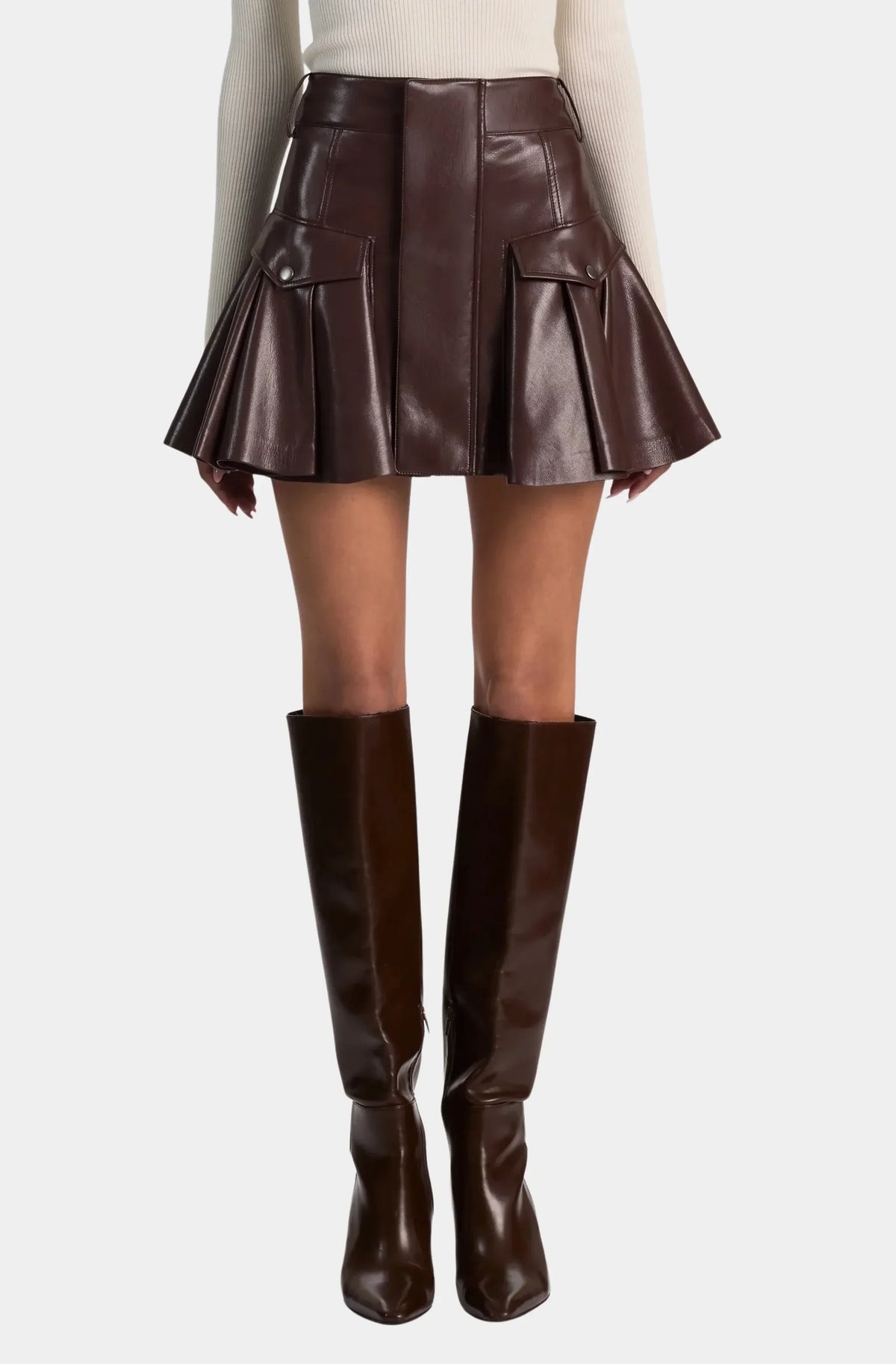 Trinity Vegan Ruffle Mini Skirt