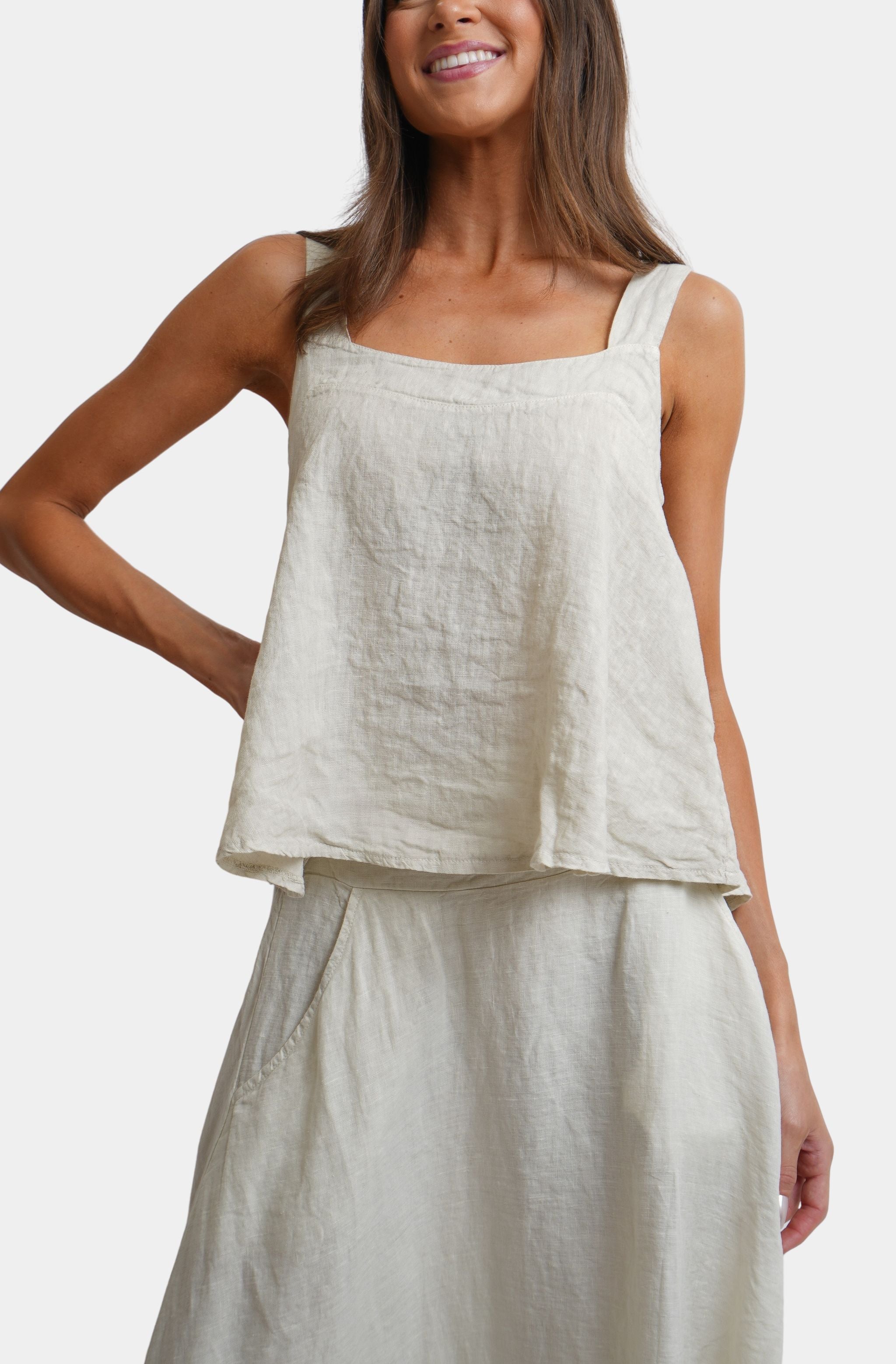 Larissa Linen Tank