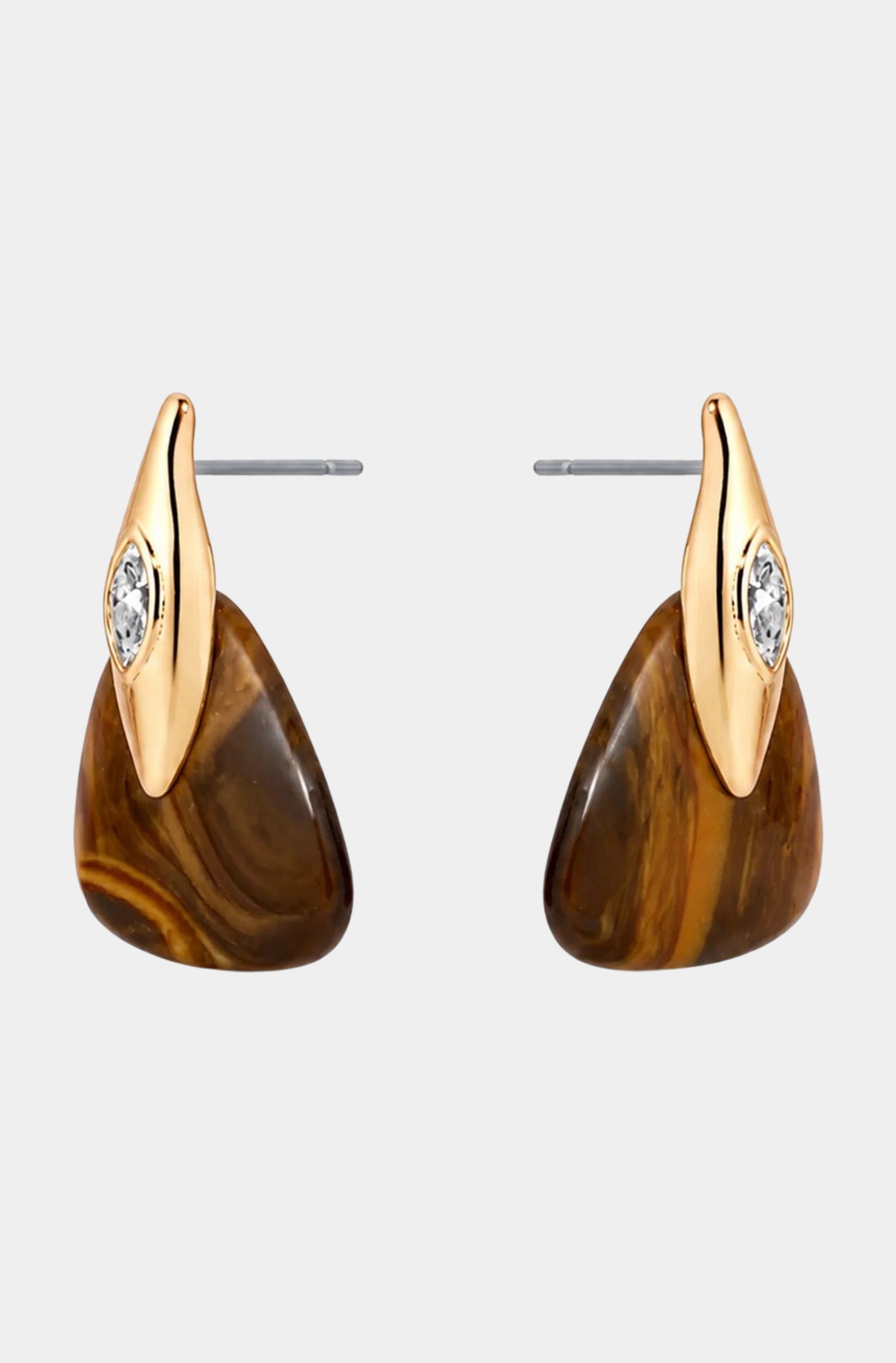 Tiger's Eye Solstice Earring