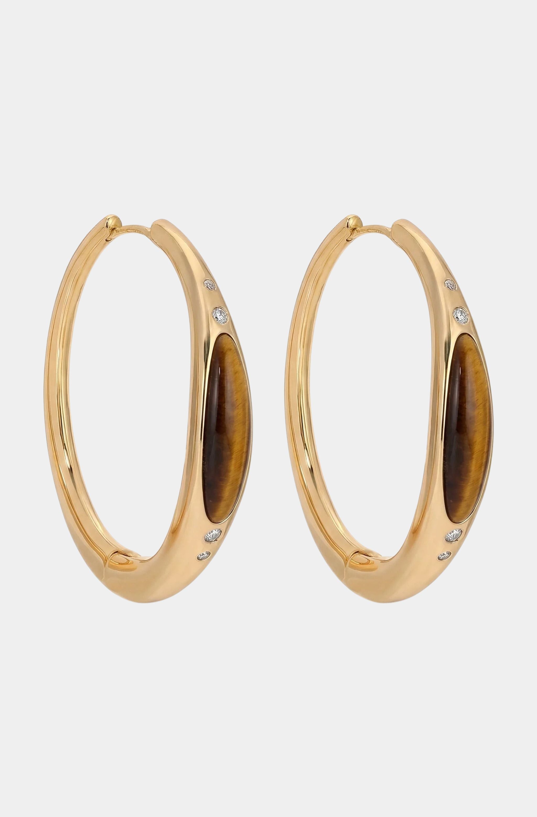 Tiger Solstice Hoop Earring