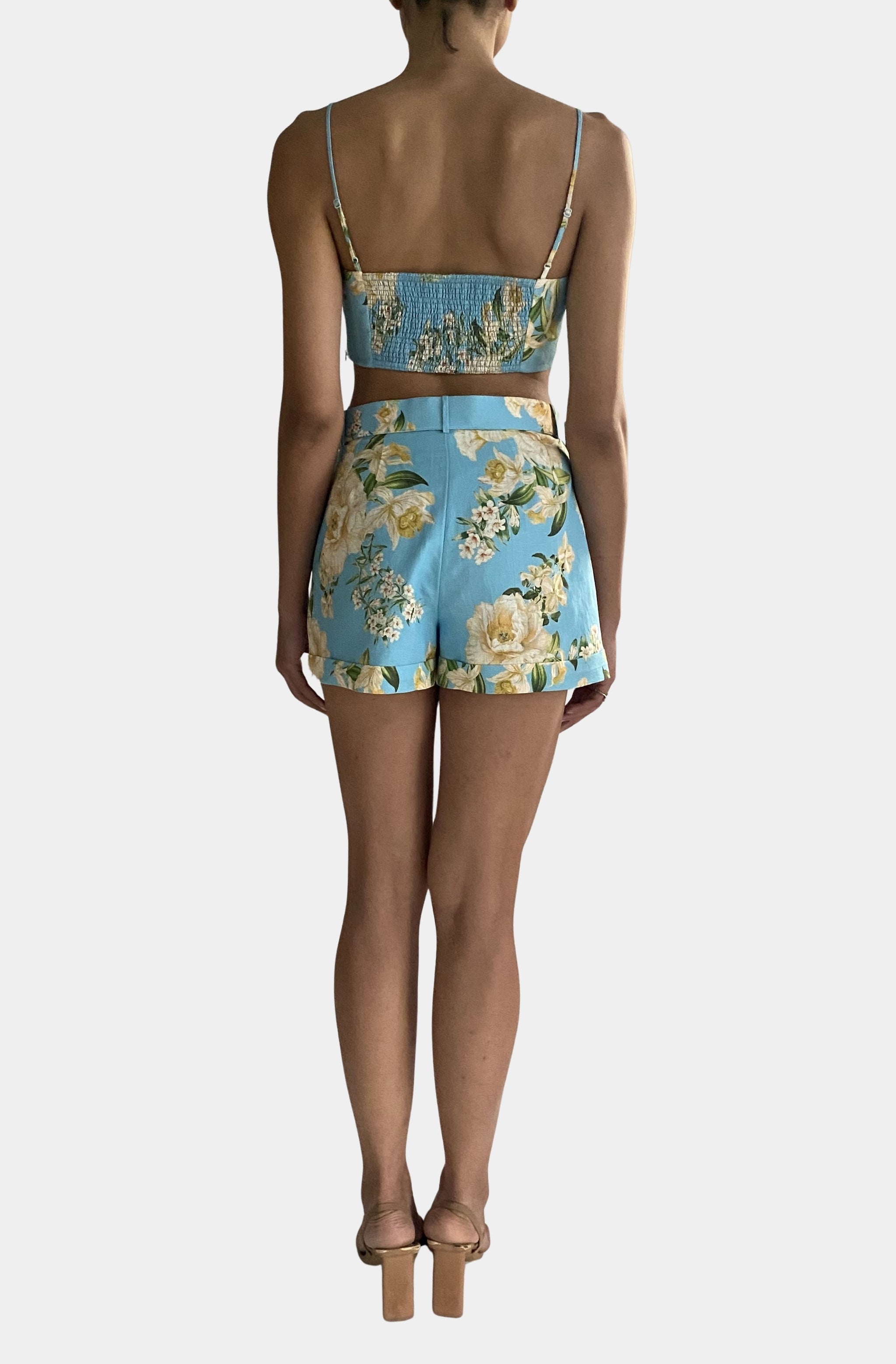 Shorts with Buckle Belt