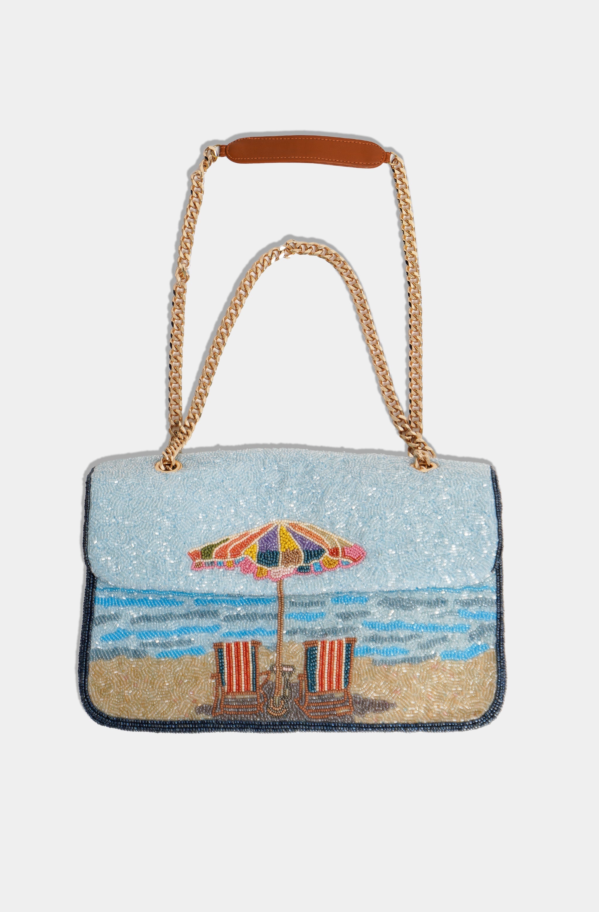 Hemline Exclusive Beach-Side Chain Shoulder Bag