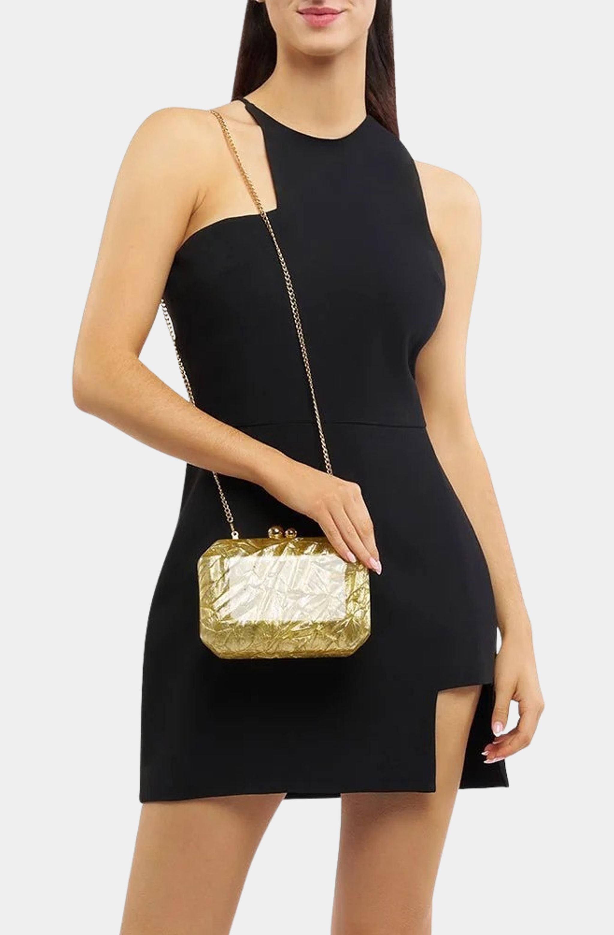 Mateo Metallic Clutch
