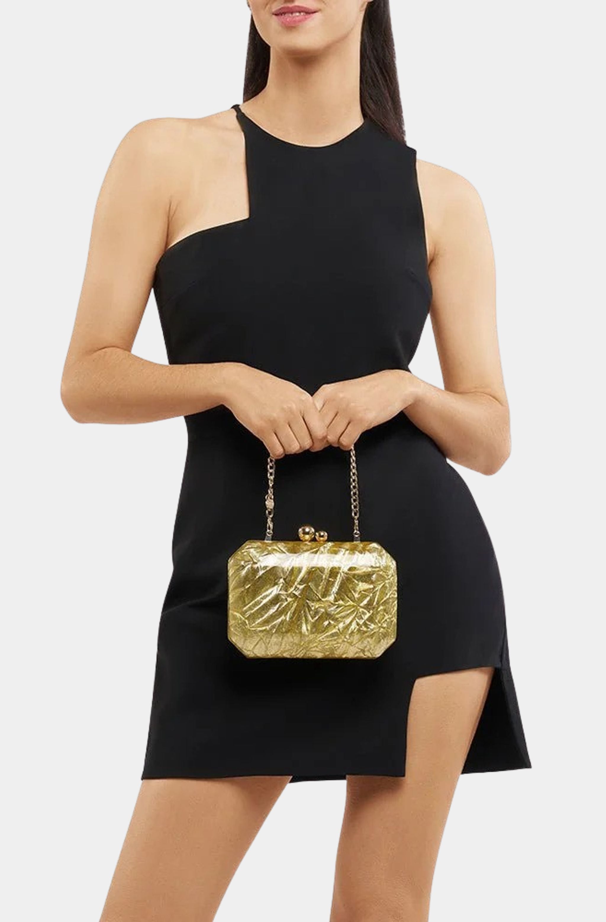 Mateo Metallic Clutch