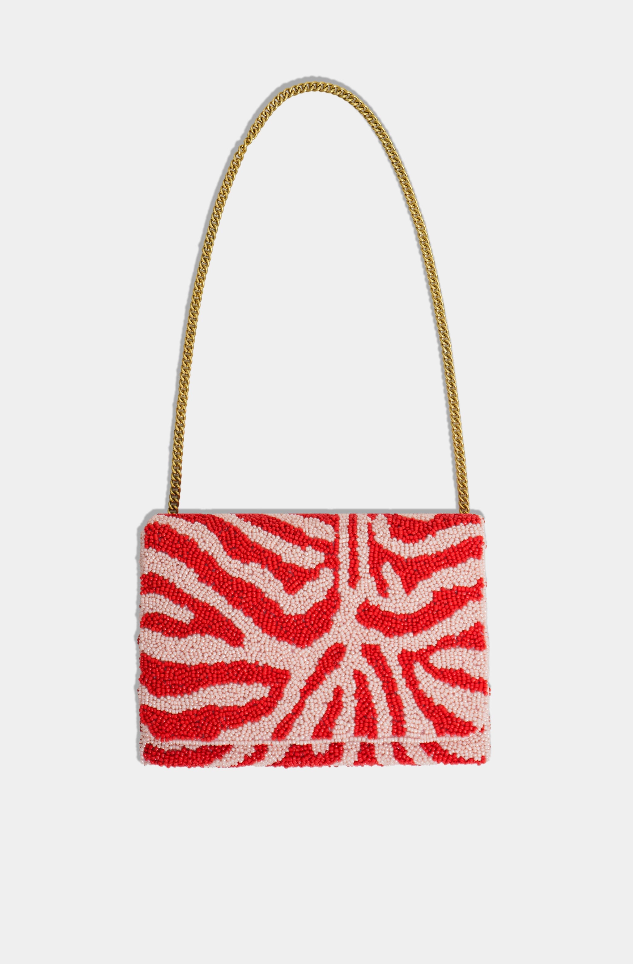 Hemline Exclusive Color Zebra Chain Bag