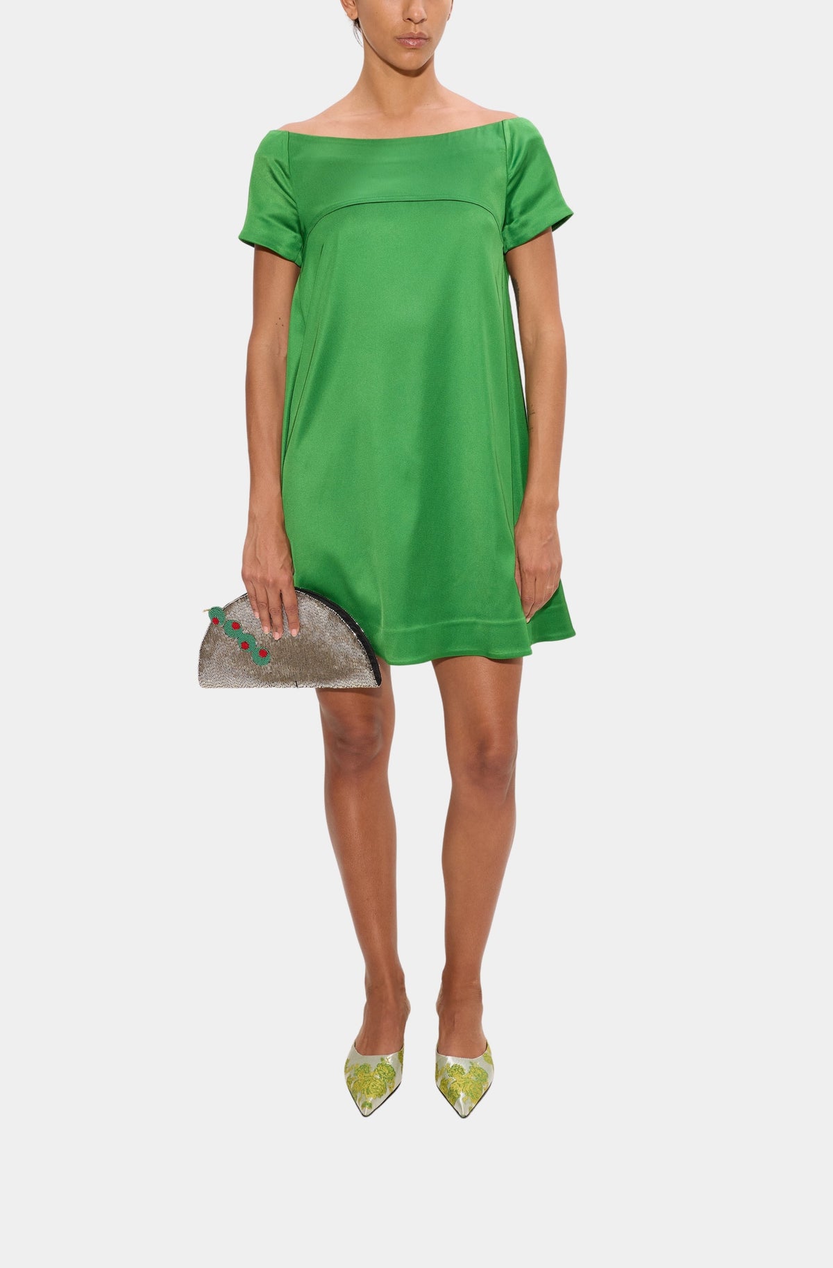 Taja Satin Mini Dress