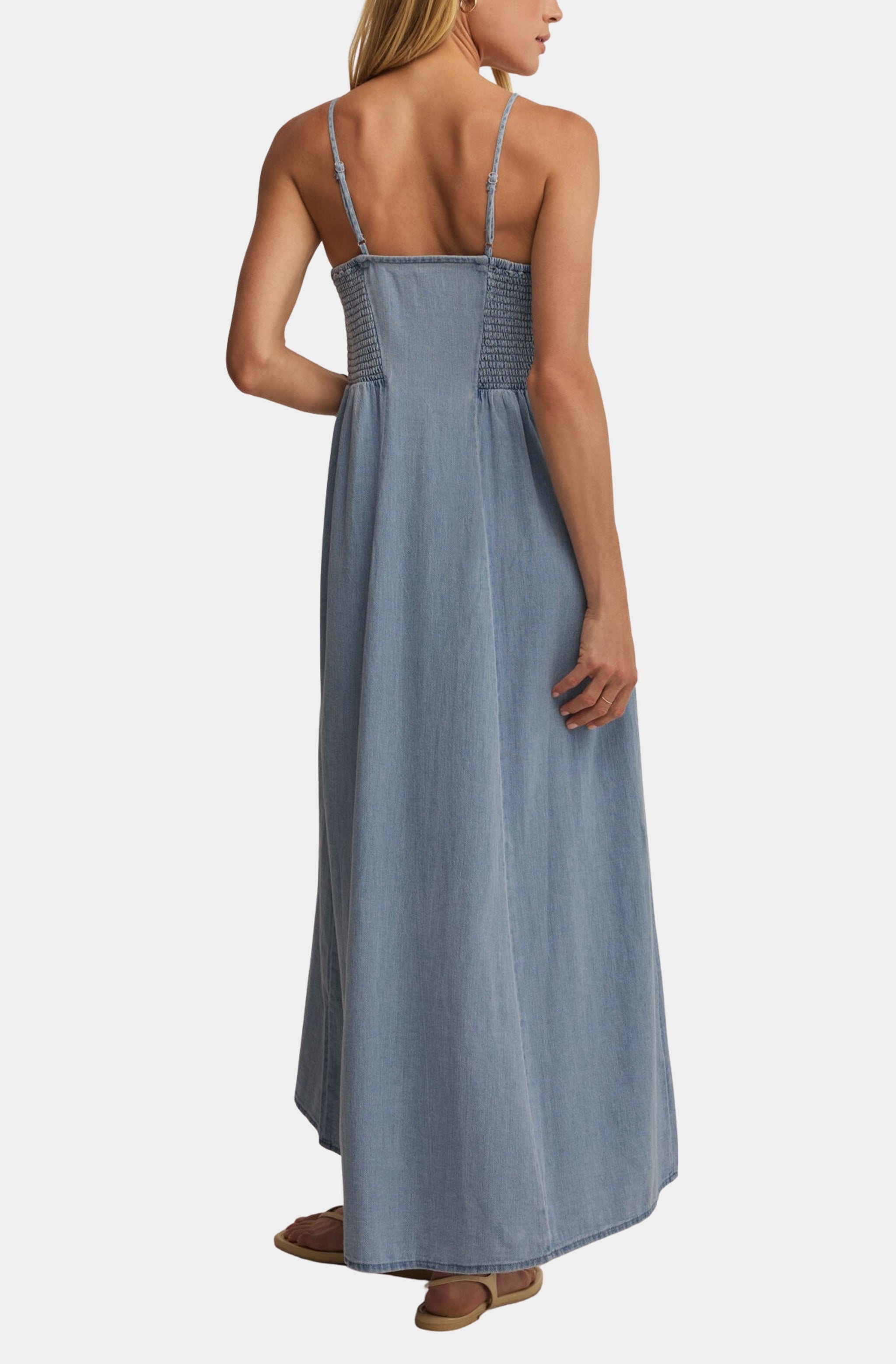 Angel Eyes Twill Midi Dress