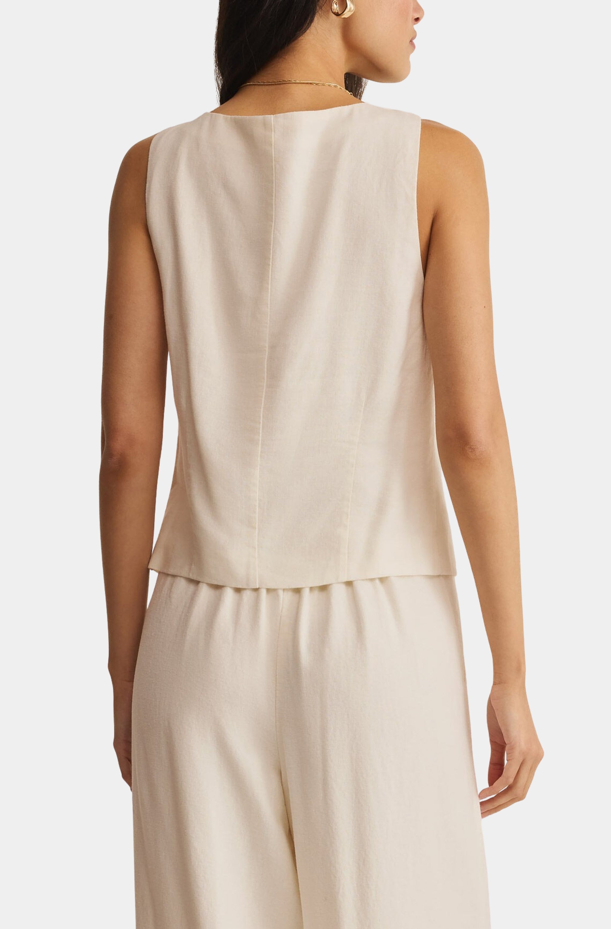 Roman Linen Vest