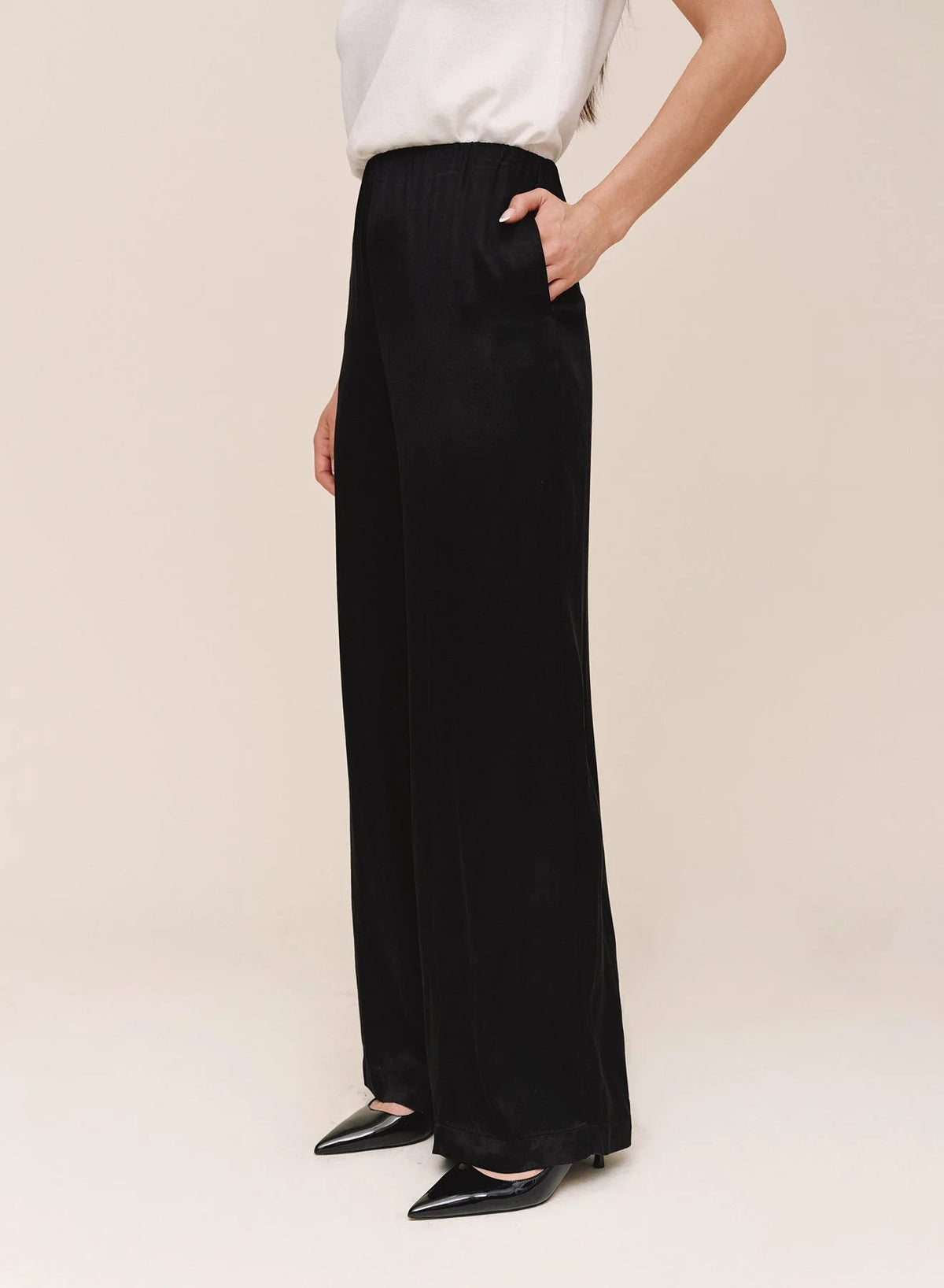 Sleek Clean Wide Leg Pants